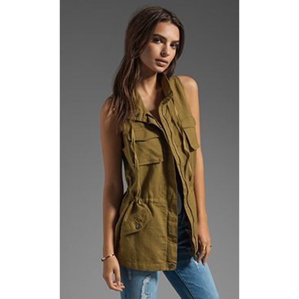C & C California| Linen Cotton Safari Vest - Picture 9 of 9